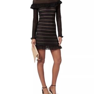 Nightcap black lace dress long sleeve